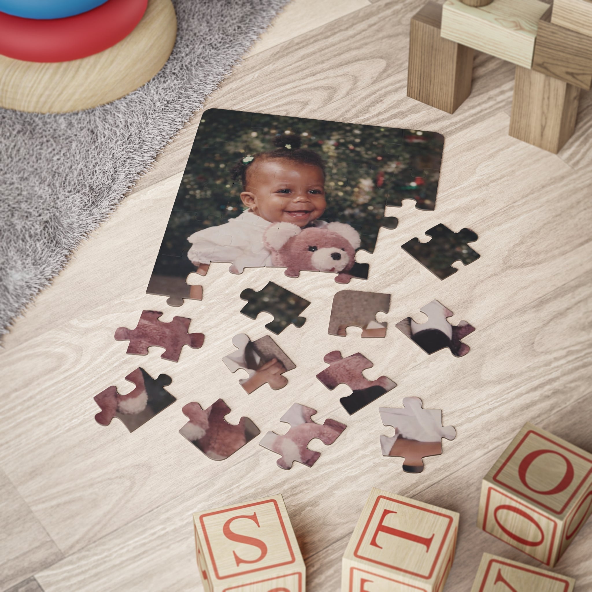 Personalized Kids Puzzle — 30-Piece Custom Photo Puzzle (Baby Portrait)
