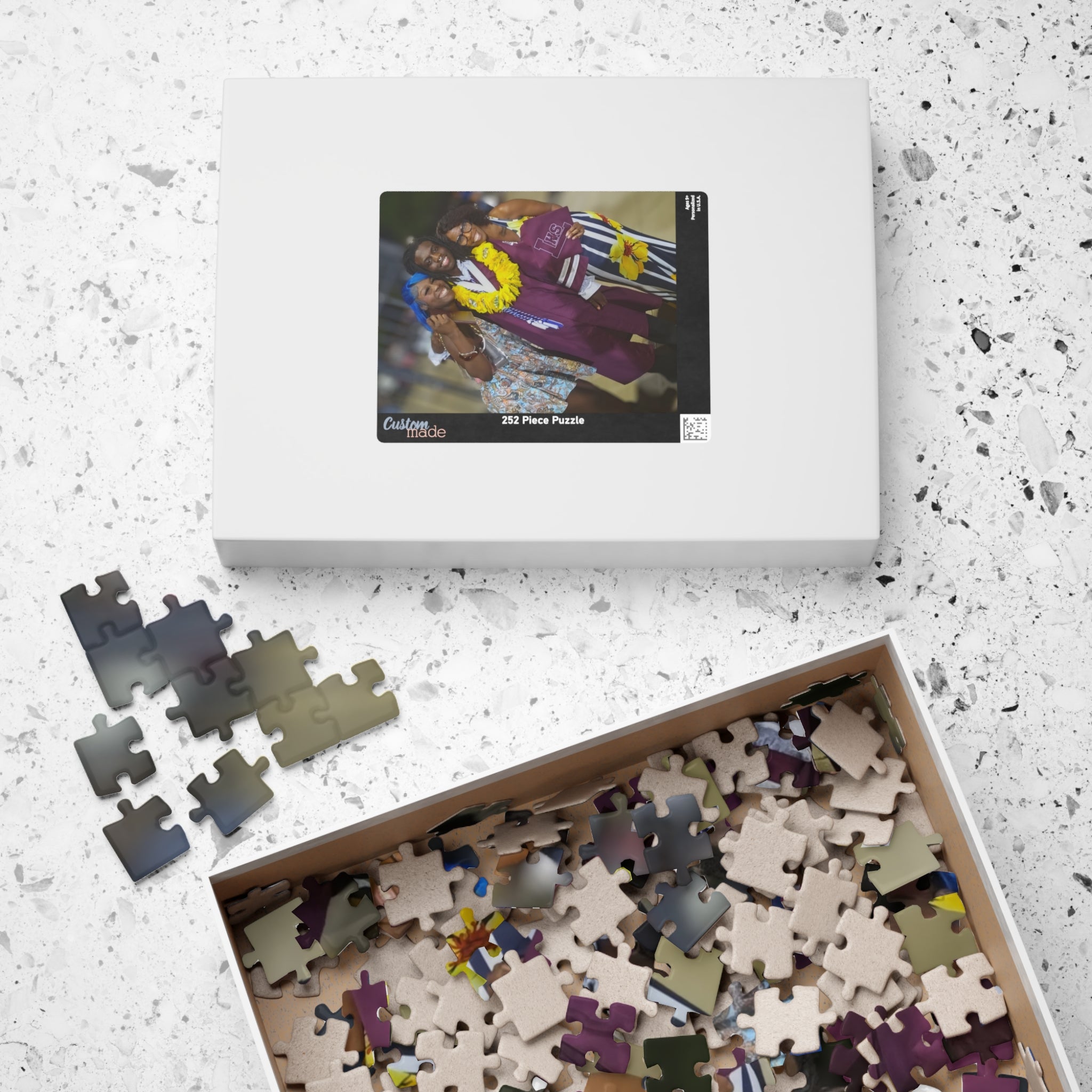 Custom Photo Jigsaw Puzzle — Personalized 110/252/520/1014-Piece Keepsake