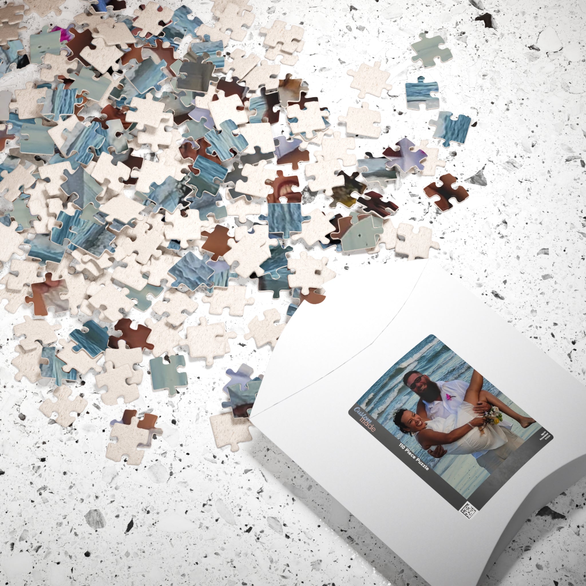 Custom Photo Puzzle — Personalized Wedding & Couple Jigsaw (110–1014 Pieces)