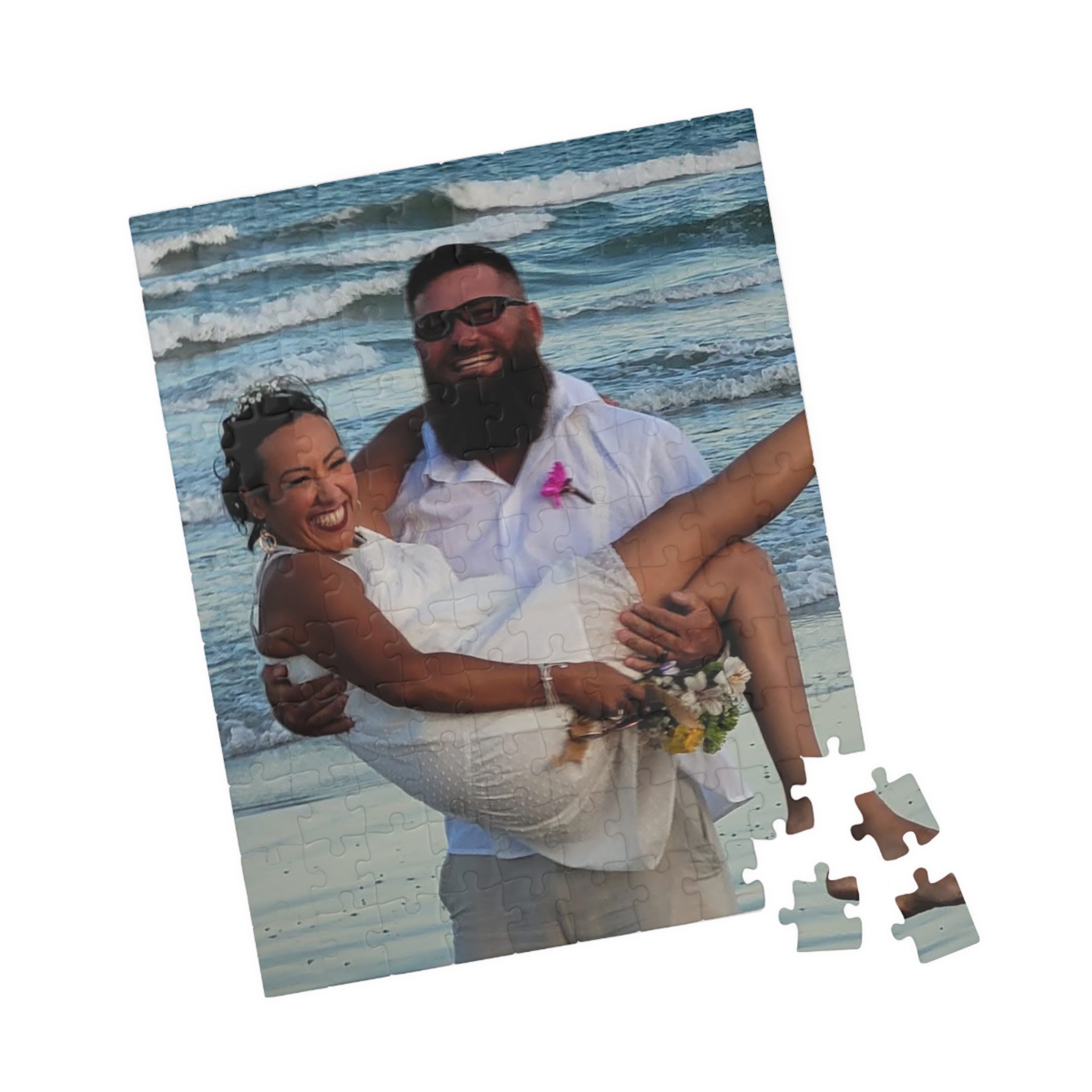 Custom Photo Puzzle — Personalized Wedding & Couple Jigsaw (110–1014 Pieces)