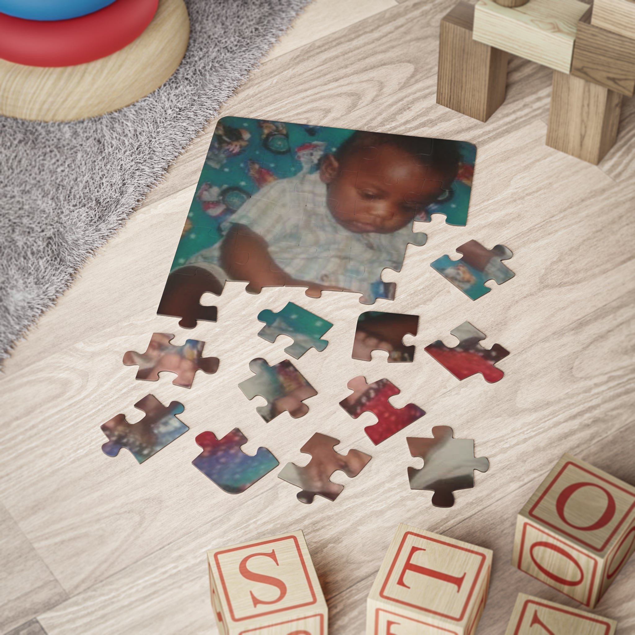 Personalized 30-Piece Kids Puzzle — Custom Baby Photo Keepsake